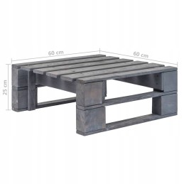 4 dalių poilsio komplektas iš padėklų, su pagalvėmis, pilka, pušinė