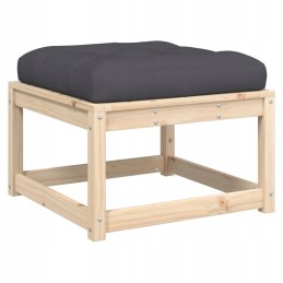 3 dalių sodo baldų komplektas su pagalvėlėmis, pušies masyvo