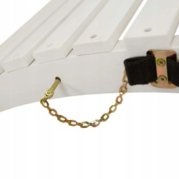 Sodo šezlongas iš akacijos medienos, 184x55x64 cm, natūralios spalvos