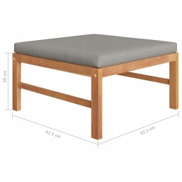 3 dalių sodo poilsio komplektas, tamsus