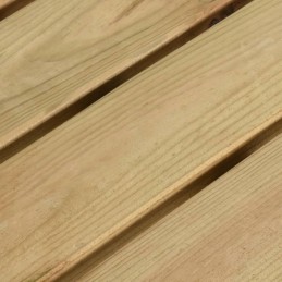 Sodo stalas, 200x79x75 cm, impregnuota pušis