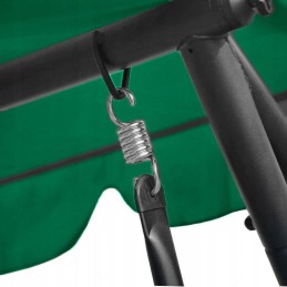 Sulankstomos sodo sūpynės 2in1, žalios pagalvėlės