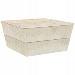 5 dalių padėklų sodo baldų komplektas, kreminė