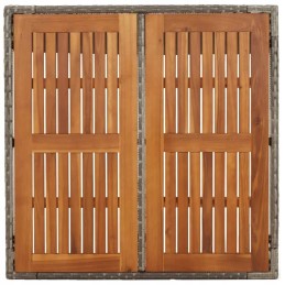 5 dalių sodo baldų komplektas su pagalvėlėmis, pilkas PE rotangas