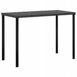 Vidaxl 5 dalių Sodo poilsio komplektas, PE rotangas, juodas