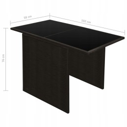 3 dalių bistro baldų komplektas su pagalvėmis, ra