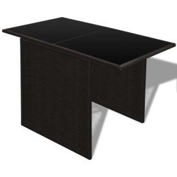 Skandinaviškas sodo komplektas su pagalvėlėmis  ruda