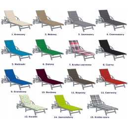 Ištraukiamas medinis šezlongas sodui su stalu