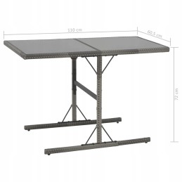 7 dalių sodo baldų komplektas + pagalvės,