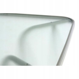 Sodo komplektas - 4 kėdės ir stiklinis staliukas - juodas