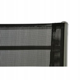 Sodo komplektas - 4 kėdės ir stiklinis staliukas - juodas