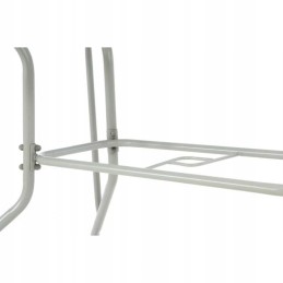 Sodo komplektas - 4 kėdės ir stiklinis staliukas - juodas