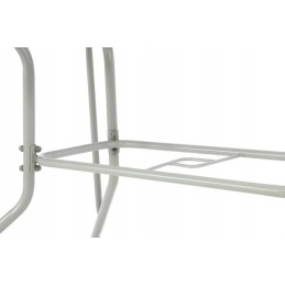 Sodo komplektas - 4 kėdės ir stiklinis staliukas - juodas