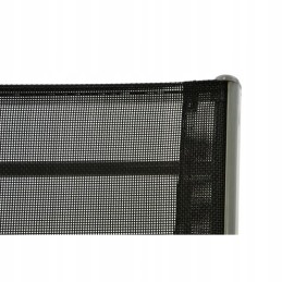 Sodo komplektas - 4 kėdės ir stiklinis staliukas - juodas