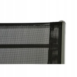 Sodo komplektas - 4 kėdės ir stiklinis staliukas - juodas