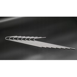 Geo tinklelio kaiščiai 30 vnt 30cm fi6 mm tinklelis plieninis ekologinis kaištis