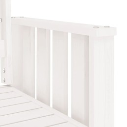 2-vietis sodo suolas su stalu, baltas, pušies