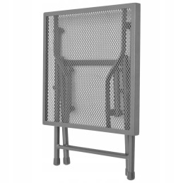 Sodo gultai su stalu, 2 vnt, antracito plieno