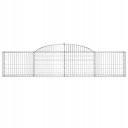 Gabiono krepšeliai, 3 vnt, 300x30x60/80 cm, cinkuota geležis