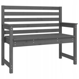 Vidaxl 4 dalių sodo baldų komplektas, pilka, pušies masyvo