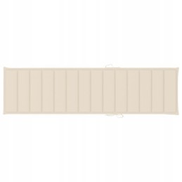 Šezlongas su kreminės spalvos pagalvėle, tikmedžio masyvo