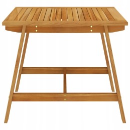 Acacia sodo stalas + 2 juodos rotango kėdės