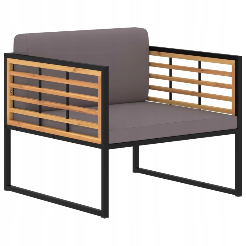 Sodo kėdės su pagalvėlėmis, 2 vnt., dar žinomos kaip medinės