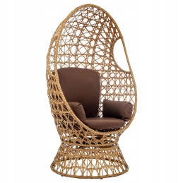 Sodo fotelis, šezlongas, kokonas kėdė, krepšelis, gandro lizdas su pagalve