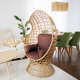 Sodo fotelis, šezlongas, kokonas kėdė, krepšelis, gandro lizdas su pagalve