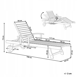 Sodo gultai iš tamsios akacijos medienos, amantės