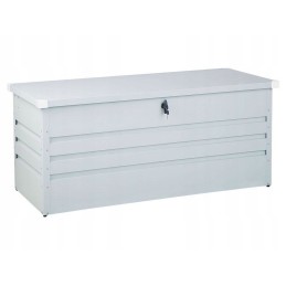 Metalinė sodo dėžė 400 l, šviesiai pilka cebrosa