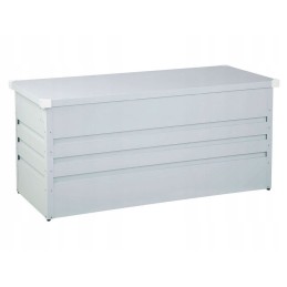 Metalinė sodo dėžė 400 l, šviesiai pilka cebrosa