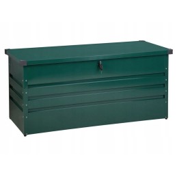 Metalinė sodo dėžė 400 l, žalia cebrosa