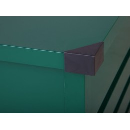 Metalinė sodo dėžė 400 l, žalia cebrosa