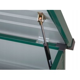 Metalinė sodo dėžė 400 l, žalia cebrosa