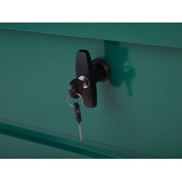 Metalinė sodo dėžė 400 l, žalia cebrosa