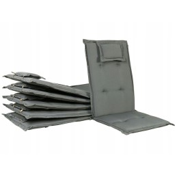 6 sodo kėdžių pagalvėlių rinkinys, pilka toscana/java