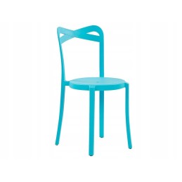 Baltas balkono baldų komplektas su mėlynu sersale/camogli