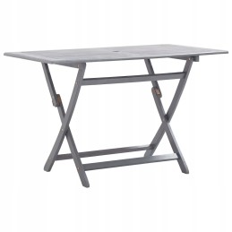 Vidaxl 5 dalių sodo baldų komplektas, akacijos mediena, pilka, 278921