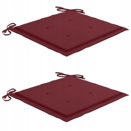 Sodo kėdės, 2 vnt, raudonos pagalvėlės, tikmedžio masyvo lumarko!