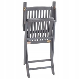 6 medinių valgomojo kėdžių komplektas su pagalvėlėmis, pilka, medžio masyvo