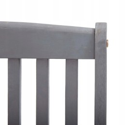 6 medinių valgomojo kėdžių komplektas su pagalvėlėmis, pilka, medžio masyvo