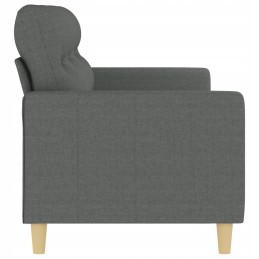 Vidaxl trivietė sofa, tamsiai pilka, 180 cm, apmušta audiniu