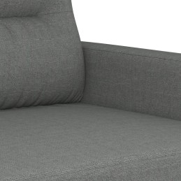 Vidaxl trivietė sofa, tamsiai pilka, 180 cm, apmušta audiniu