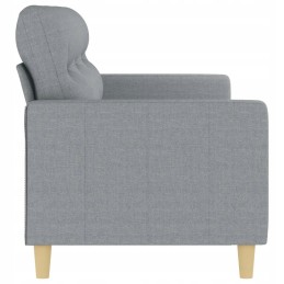 Vidaxl trivietė sofa, šviesiai pilka, 180 cm, apmušta audiniu