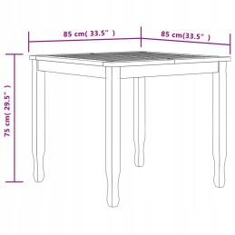3 dalių sodo baldų komplektas, tikmedžio masyvo
