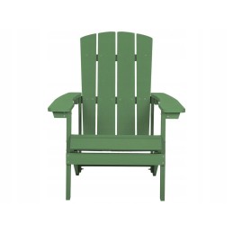 Adirondack žalia sodo kėdė su kėdute