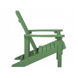 Adirondack žalia sodo kėdė su kėdute