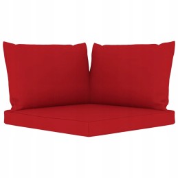 Kaimiškas oasis sodo sofos komplektas - pušies mediena, raudonas pagrindas