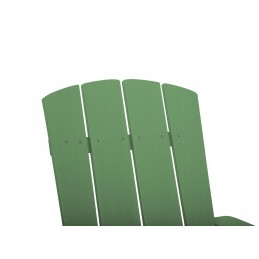 Adirondac žalia sodo kėdė su kėdute